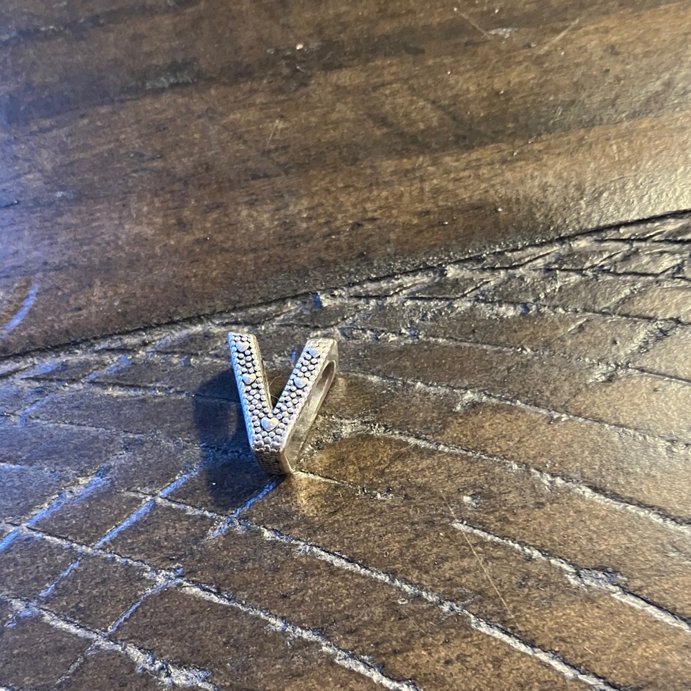 Pandora Silver V Charm
